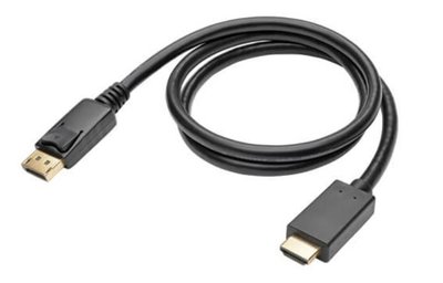 Кабель монітора-адаптер DisplayPort-HDMI M/M (HDMIекран) 2.0m Lucom (25.02.5050) v1.1 1080p D=7.3mm 25.02.5050 фото