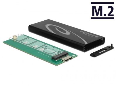 Корпус накопичувача USB3.0 microB-M.2 Delock (70.04.2570) 2.5 кишеня SSD 70.04.2570 фото
