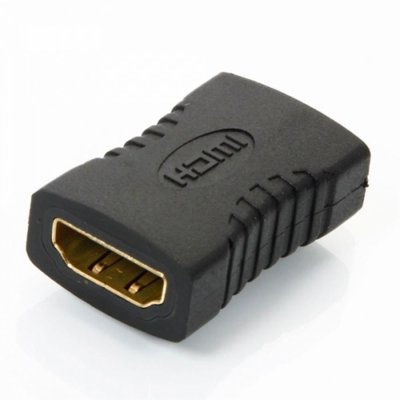 Перехідник відео HDMI F/F (адаптер) Lucom (62.09.8002) прямий Gold 62.09.8002 фото