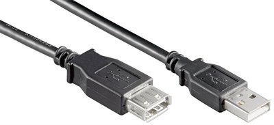 Кабель пристроїв-подовжувач USB2.0 A M/F 1.8m Lucom (25.02.5005) AWG24+28 2xShielded D=4.2mm Cu 25.02.5005 фото