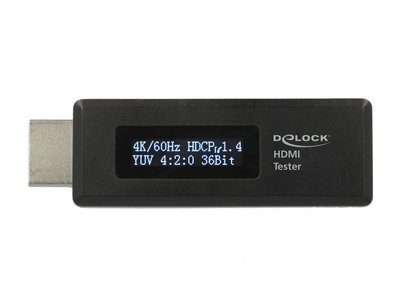 Інструмент вимірювальний Інструмент (тестер) Delock (70.06.3327p) HDMI EDID Tester OLED 4K@60Hz