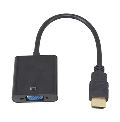 Перехідник відео HDMI->VGA HD15 (VGA-екран) Lucom (62.09.8077) Act 1080p 0.20m +3.5mm +USBpower 62.09.8077 фото
