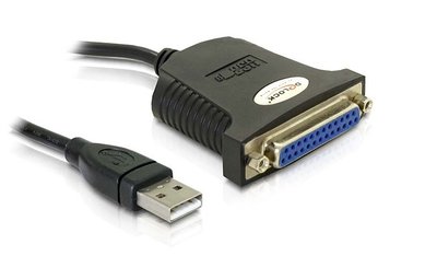 Кабель принтера-адаптер USB2.0 A-LPT DB25 M/F Delock (70.06.1330) 0.8m 70.06.1330 фото
