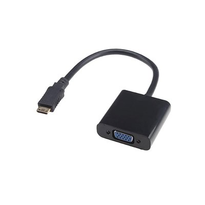 Перехідник відео HDMI mini-VGA HD15 M/F Lucom (62.09.8078) 0.20m (VGA-екран) 1080p Screw 62.09.8078 фото