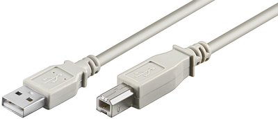 Кабель принтера USB2.0 A-B M/M 3.0m Goobay (75.06.8713) AWG28 2xShielded D=4.5mm Cu 75.06.8713 фото