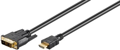 Кабель монітора-адаптер HDMI-DVI M/M 5.0m Lucom (84.00.7047) 18+1 D=6.0mm 84.00.7047 фото