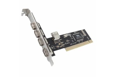 Перехідник обладнання PCI-USB2.0 Ax5 Lucom(62.09.8404) (4ext+1int) 62.09.8404 фото