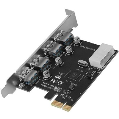Перехідник обладнання PCIe-USB3.0 A Lucom(62.09.8405) x4 62.09.8405 фото