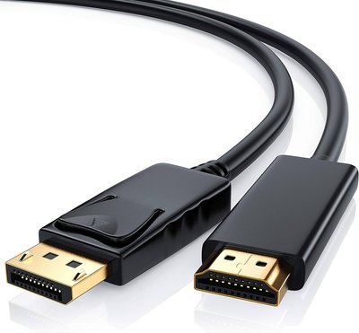 Кабель монітора-адаптер DisplayPort-HDMI M/M (HDMIекран) 2.0m Lucom (84.00.7101) v1.1 1080p D=7.3mm 84.00.7101 фото
