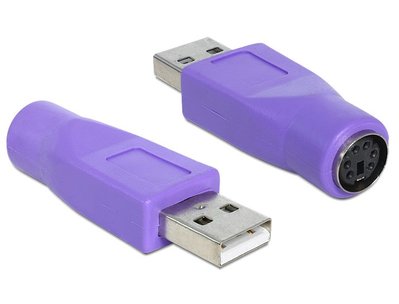Перехідник клавіатури-мишки USB2.0 A-PS2 M/F Goobay (75.03.8918) x1 адаптер Combo-клавіатури Pas 75.03.8918 фото