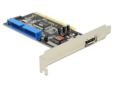 Перехідник накопичувача PCI-SATA 7p Delock(70.07.0156xA) +eSATA +IDE RAID 0/1/0+1/JBOD 70.07.0156 фото