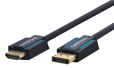 Кабель монітора-адаптер DisplayPort-HDMI M/M (HDMIекран) 3.0m ClickTronic (75.04.4925) v1.2 4K@60Hz D=7.3mm Casual OFC 75.04.4925 фото