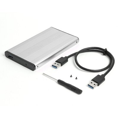 Корпус накопичувача USB3.0 A-SATA 22p Lucom (62.09.8411) корпус HDD 2.5 Silver 3000Gb 62.09.8411 фото