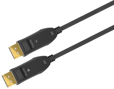 Кабель монітора-сигнальний DisplayPort M/M 10.0m Goobay (75.06.4866) v2.0 8K@60Hz Hybrid Optical AOC 75.06.4866 фото