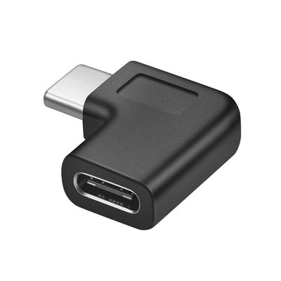 Перехідник обладнання USB Type-C M/F (адаптер) Lucom (62.09.8100) (USB3.1Gen2) 90°вбік 10Gbps 62.09.8100 фото