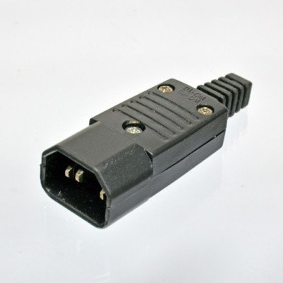 Роз'єм IEC(C14)-конектор Lucom (25.02.5240) кабельний прямий 10A Copper ABS 25.02.5240 фото